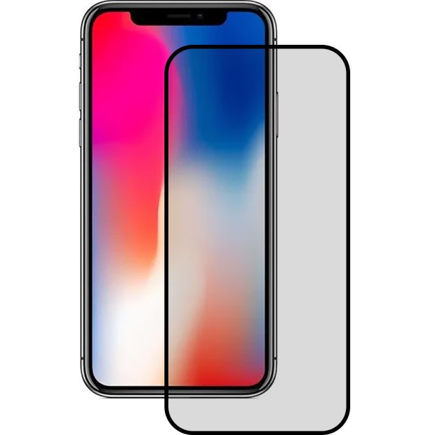 Захисне скло 5D Matte 2.0 HD для Apple iPhone X  /  XS  /  11 Pro Чорне