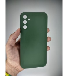 Силіконовий чохол Original Samsung Galaxy A24 (ShutCam) (Темно-зелений)