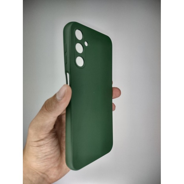 Силикон Original Samsung Galaxy A24 (ShutCam) (Тёмно-зелёный)