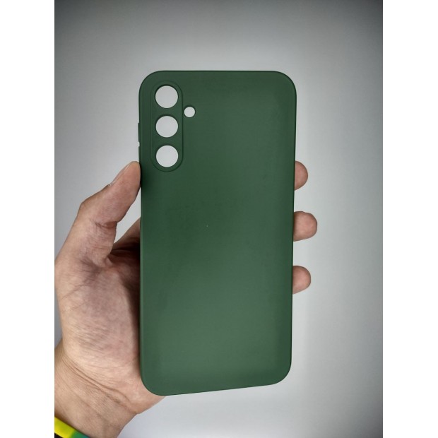 Силикон Original Samsung Galaxy A24 (ShutCam) (Тёмно-зелёный)