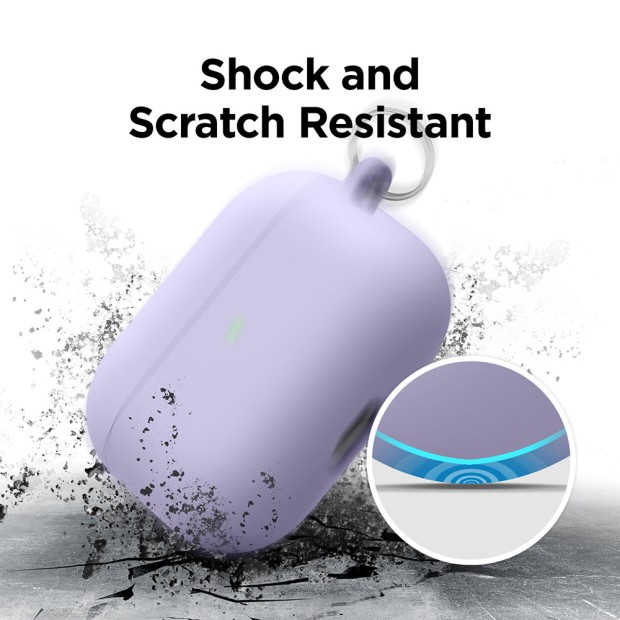 Чехол для наушников Full Silicone Case with Microfiber Apple AirPods Pro (14) Pink