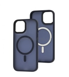 Чохол WAVE Matte Insane Case with MagSafe для iPhone 15 (Темно-синій)