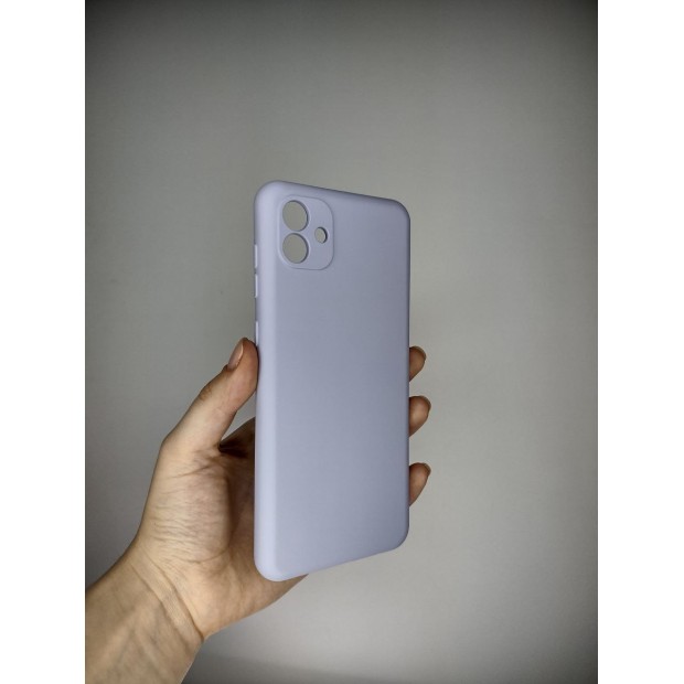 Силіконовий оригінальний чохол Samsung Galaxy A04 (2022) (ShutCam) (Фіалковий)