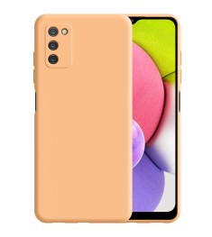 Силикон Original 360 Case Samsung Galaxy A03S (2021) (ShutCam) (Персиковый)