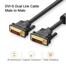 Кабель UGREEN DV101 DVI (24+1) - DVI (24+1) (1.5m) (Black)