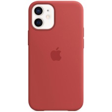 Силіконовий оригінальний чохол Apple для iPhone 12 Mini (44) Червона Малина