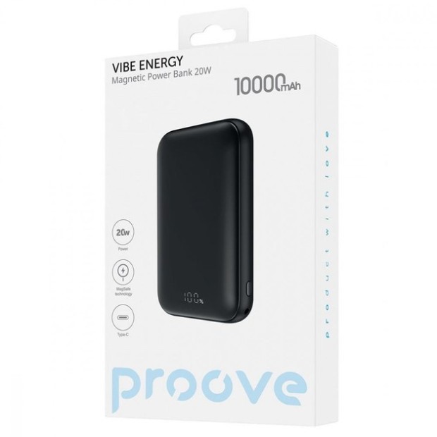 Бездротовий акумулятор Proove Vibe Energy 20W 10000mAh (Фіолетовий)