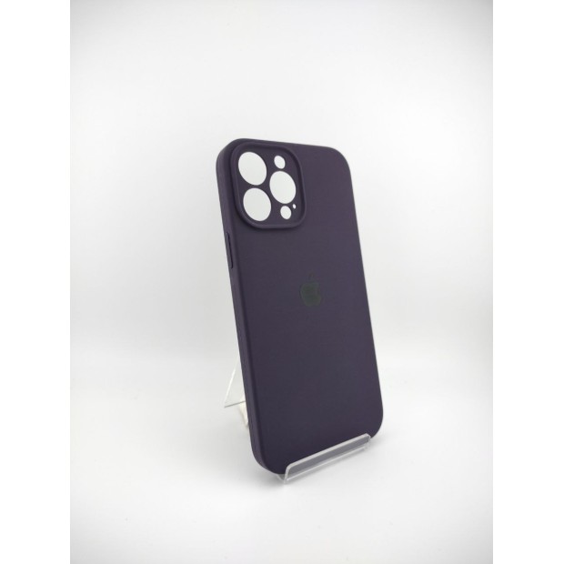 Силіконовий оригінальний футляр RoundCam для Apple iPhone 13 Pro Max (72) Баклажан