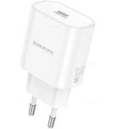 СЗП-адаптер USB Borofone BAS82A QD 25W (1Type-C) (Білий)