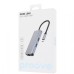 Перехідник USB HUB Proove Iron Link 6-в-1 (Type-C) (2 USB 3.0 /  1 SD / TF /  RJ45 /  1 HDMI) (Сріблястий)
