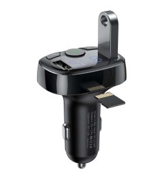 FM - модулятор Baseus S-09A MP3 Charger (2USB) (Чёрный) CCMT000001
