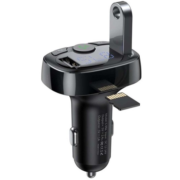 FM - модулятор Baseus S-09A MP3 Charger (2USB) (Чёрный) CCMT000001 FM - модулятор Baseus S-09A MP3 Charger (2USB) (Чёрный) CCMT000001