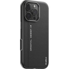 Накладка Blueo Premium Leather MagSafe Apple iPhone 16 Pro Max (Black)