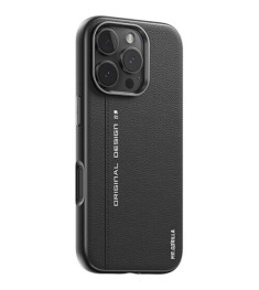 Чохол Blueo Premium Leather MagSafe для Apple iPhone 16 Pro Max (Чорний) Чохол Blueo Premium Leather MagSafe для Apple iPhone 16 Pro Max (Чорний)