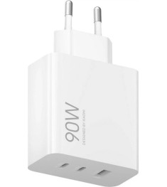 СЗУ-адаптер Xiaomi HyperCharge Combo 90W (1USB / 2Type-C) (BHR087MEU) (White) (О..