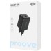 Зарядний пристрій Proove Pocket GaN 45W (1 Type-C  /  1 USB) (Чорний)