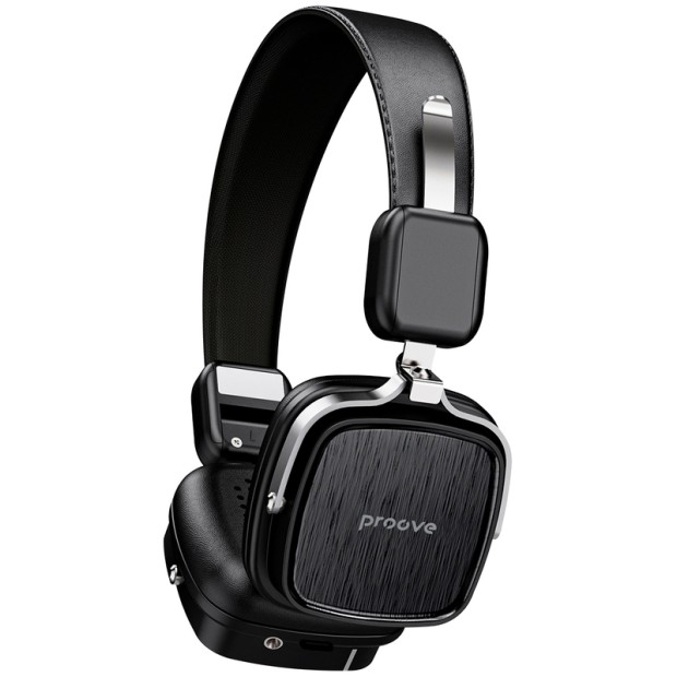 Бездротові накладні навушники-гарнітура Proove 70's Classic (Чорний) Бездротові накладні навушники-гарнітура Proove 70's Classic (Чорний)