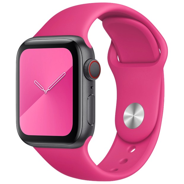 Ремешок Apple Watch Silicone 38 / 40 / 41 / SE (60) Fuchsia