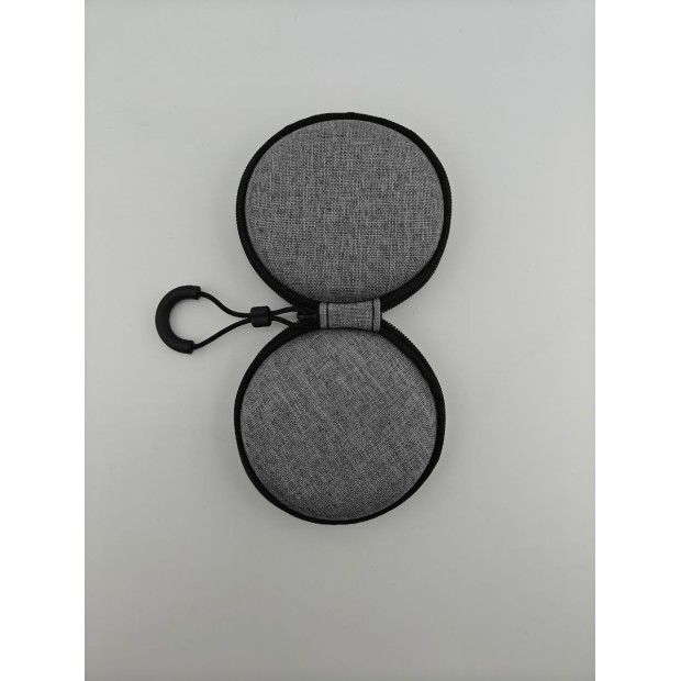Чехол-футляр для наушников Round (8*8*3.5cm) (Серый)