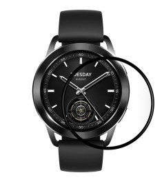 Захисне скло 5D Xiaomi Watch S3 Чорне Захисне скло 5D Xiaomi Watch S3 Чорне