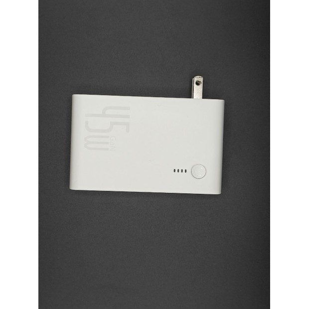 СЗУ-адаптер Baseus Power Station 2in1 Q.C. (1Type-C / 1USB) 10000mAh 45W + EU адаптер (Белый)