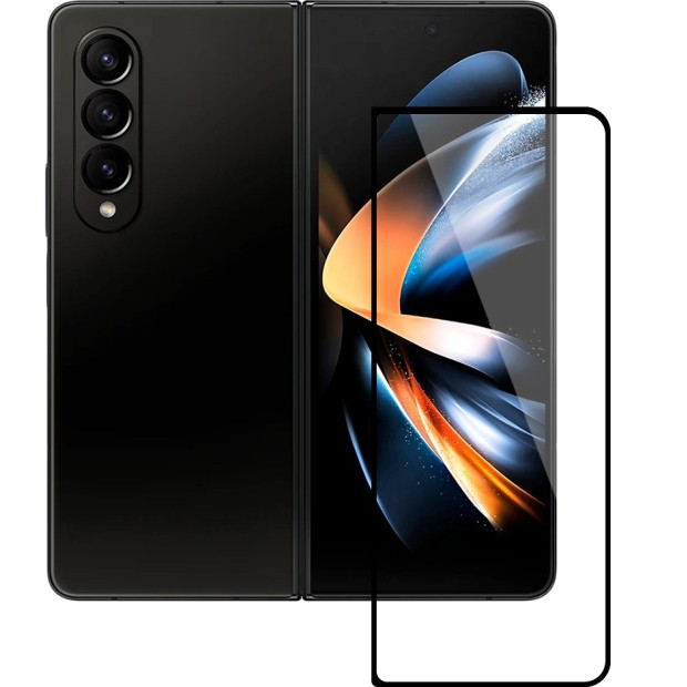 Захисне скло 5D Japan HD для Samsung Galaxy Z Fold 4  /  Fold 5 Чорне