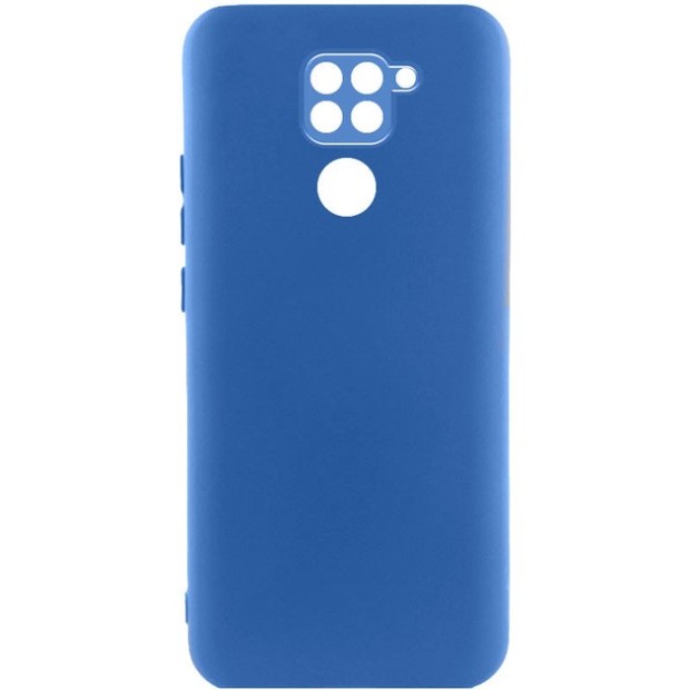 Силикон Original Xiaomi Redmi Note 9 / Redmi 10X (ShutCam) (Голубой)
