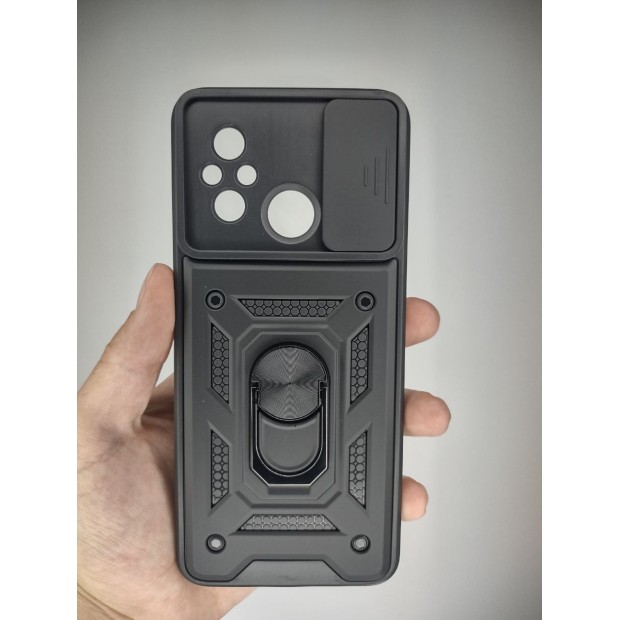 Броньований чохол Ring Serge Armor Case для Xiaomi Redmi 12C  /  11A (ShutCam) (Чорний)