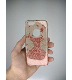 Силікон Glitter для Apple iPhone 6 / 6s (Golden Dress)