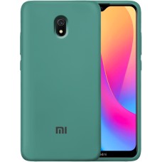 Силіконовий Original 360 Чохол Лого Xiaomi Redmi 8A (Темно-зелений)