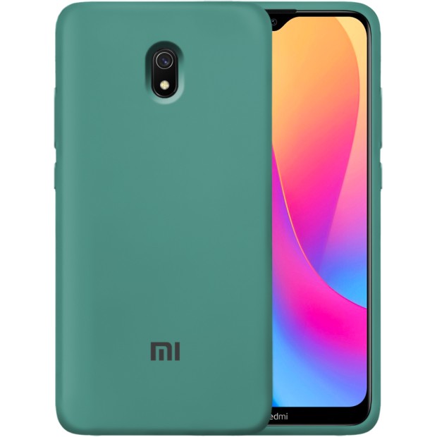 Силикон Original 360 Case Logo Xiaomi Redmi 8A (Тёмно-зелёный)