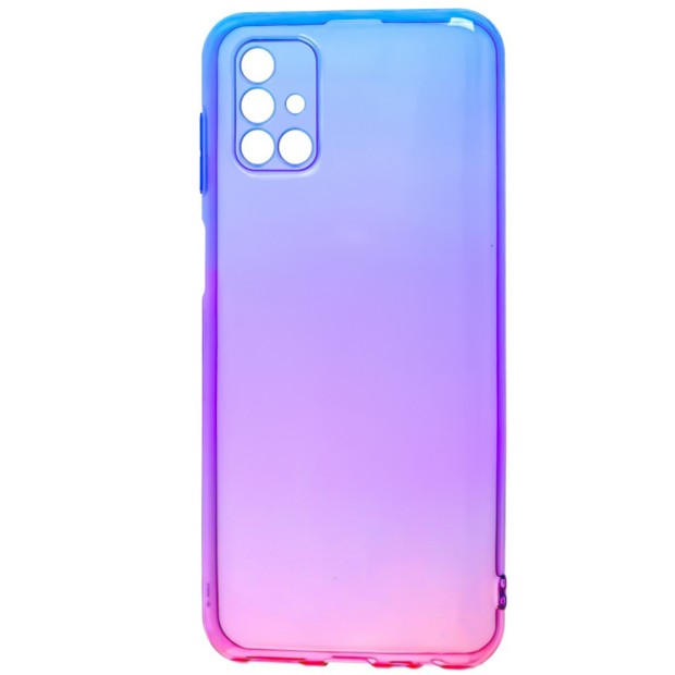 Силіконовий чохол Gradient Design для Samsung Galaxy M51 (2020) (синьо-рожевий)