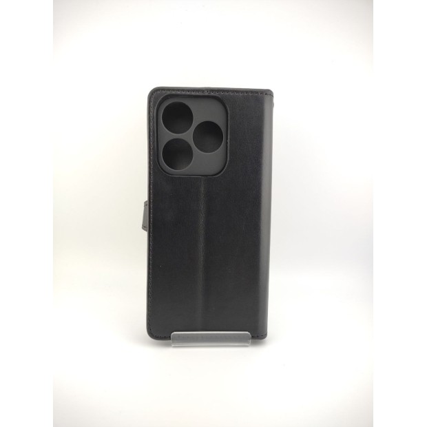 Leather Book Gallant Case for Tecno Spark 10C (Black)