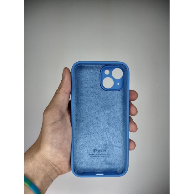 Оригінальний силіконовий чохол RoundCam для Apple iPhone 14 (12) Королівський синій