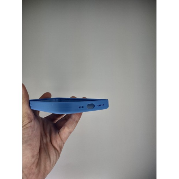 Оригінальний силіконовий чохол RoundCam для Apple iPhone 14 (12) Королівський синій