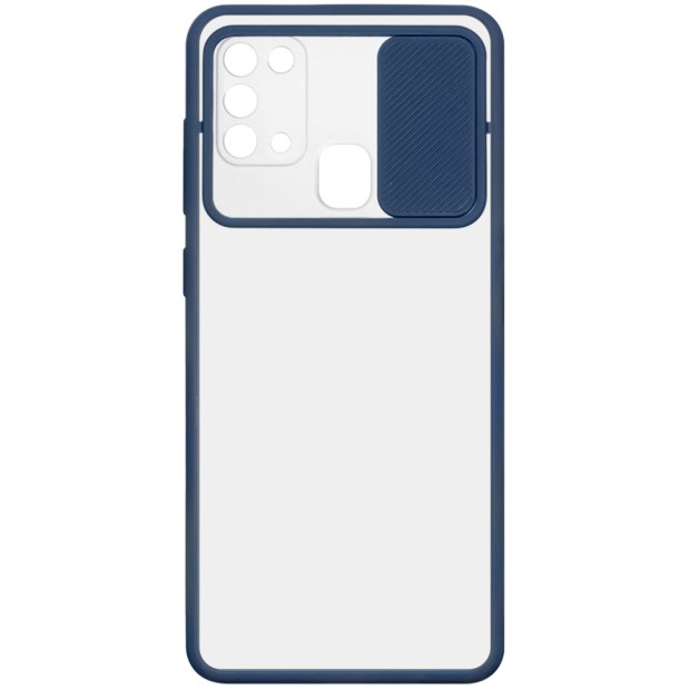 Totu Curtain Case for Samsung Galaxy M51 (2020) (Dark Blue)