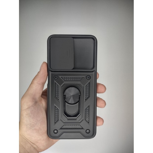 Чохол-бампер Ring Serge Armor Case для Xiaomi Redmi 10 (ShutCam) (Чорний)