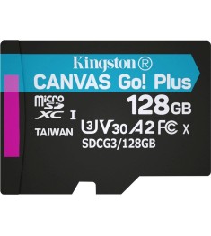 Карта пам'яті Kingston Canvas Go Plus MicroSDXC 128Gb (UHS-1 / U3) (Клас 10) (A2..