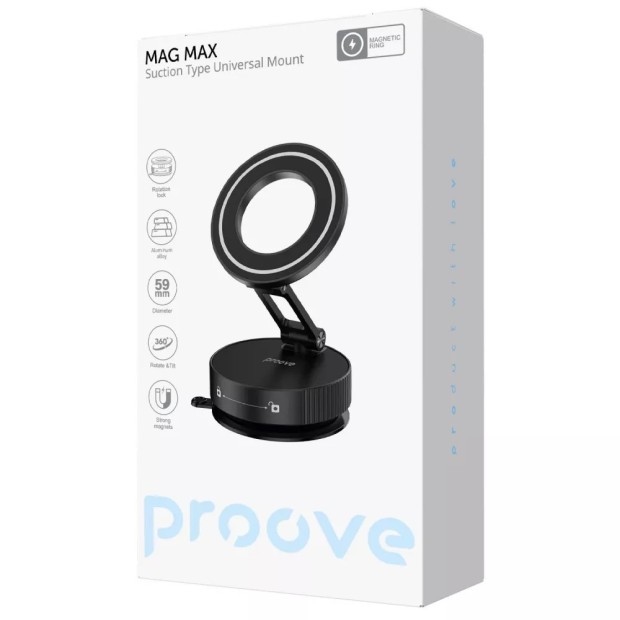 Автодержатель Proove Mag Max Sutction Type Universal Mount (Black) CHMM00000001