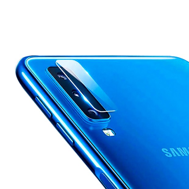 Защитное стекло на камеру Samsung Galaxy A7 (2018) A750