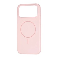 Силикон Original Round Case with MagSafe Apple iPhone 17 Pro Max (76) Chalk Pink