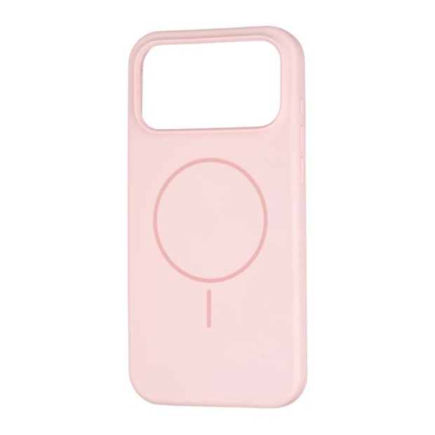 Силикон Original Round Case with MagSafe Apple iPhone 17 Pro Max (76) Chalk Pink
