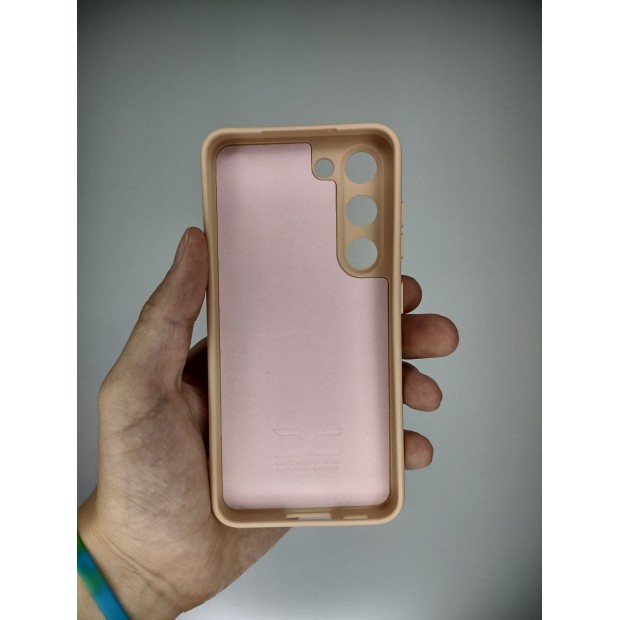 Силикон Original Samsung Galaxy S23 (ShutCam) (Персиковый)