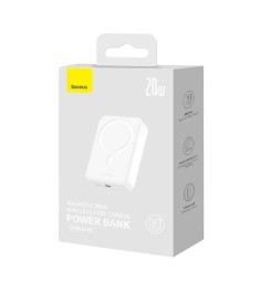 Бездротовий акумулятор Baseus Magnetic Mini 20W 20000mAh (Білий)