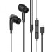 Wired in-ear headphones with microphone Borofone BM30 Pro (Type-C) (Black)
