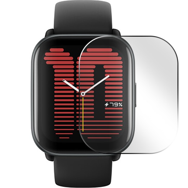 Захисне скло 5D для Amazfit Active чорне
