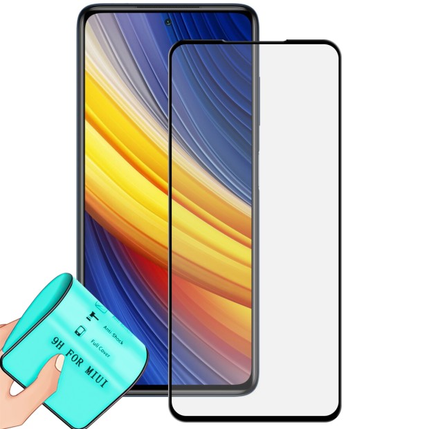 Захисне скло 5D Ceramic для Xiaomi Poco X3 / X3 Pro Black