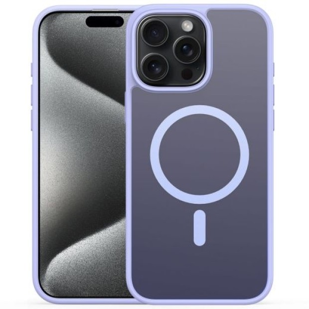 Силиконовый чехол Alabay Cloud Matte Apple iPhone 16 Pro Max (Light Purple)