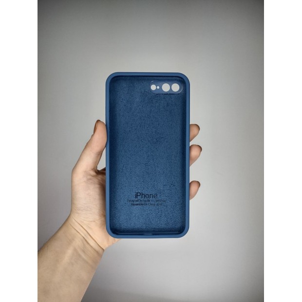 Оригінальний силіконовий чохол для Apple iPhone 7 Plus / 8 Plus (39) Cosmos Blue квадратної круглої камери. Оригінальний силіконовий чохол для Apple iPhone 7 Plus / 8 Plus (39) Cosmos Blue квадратної круглої камери.