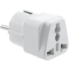 Мережевий перехідник ArmorStandart UK to EU пластик (Білий) AR